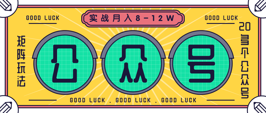 公众号矩阵实战1年多，20多个公众号，关注数70W左右，每个月收益大概在8-12W-则成副业项目资源站