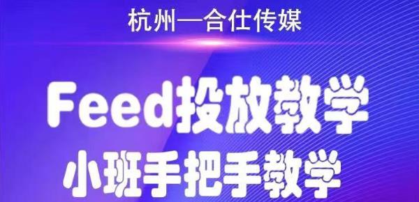 合仕传媒Feed投放教学，手把手教学，开车烧钱必须自己会-则成副业项目资源站