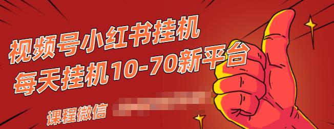 视频号小红书抖音挂机项目，小白无脑操作，按照要求来，单号每天几十米-则成副业项目资源站