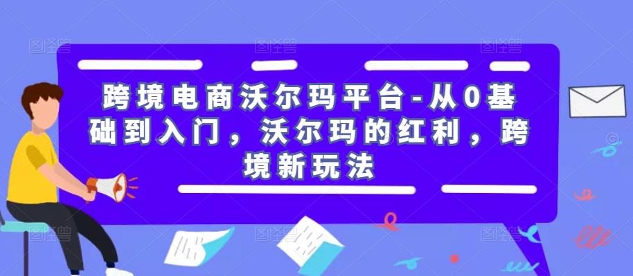 跨境电商沃尔玛平台-从0基础到入门,沃尔玛的红利,跨境新玩法-则成副业项目资源站