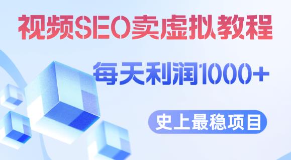 视频SEO出售虚拟产品每天稳定2-5单利润1000+史上最稳定私域变现项目【揭秘】-则成副业项目资源站