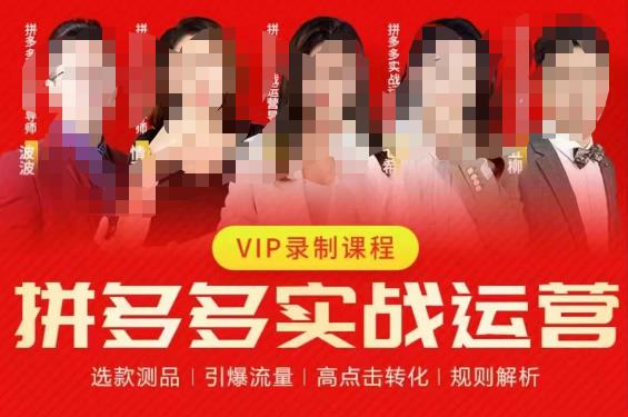 2023推易拼多多实战运营,选款测品、引爆流量、高点击转化、规则解析-则成副业项目资源站