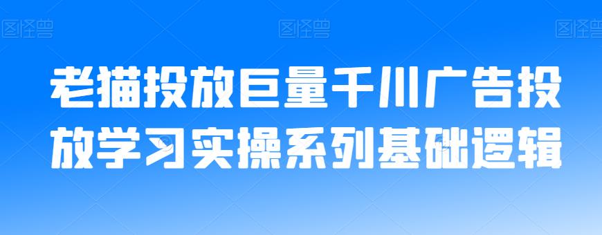 老猫投放巨量千川广告投放学习实操系列基础逻辑-则成副业项目资源站
