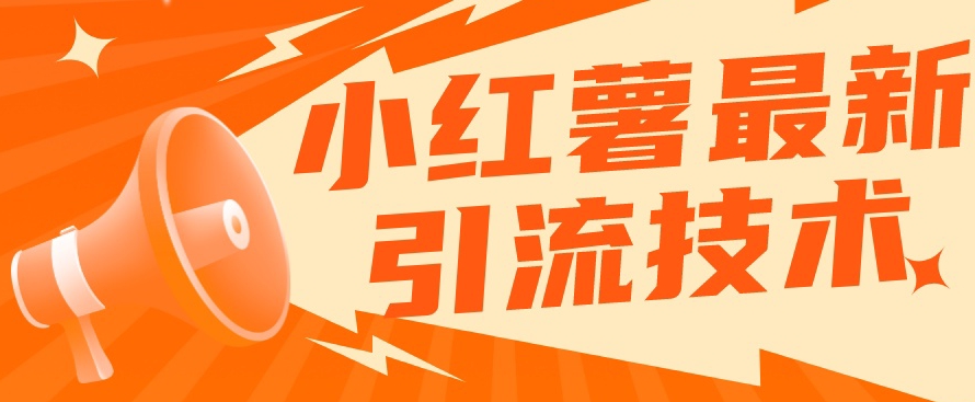 小红书最新引流技术，真正实现解放双手暴力引流-则成副业项目资源站