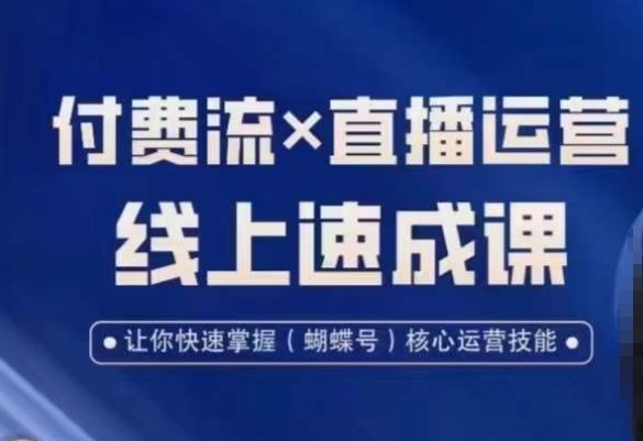 视频号付费流实操课程,付费流✖️直播运营速成课,让你快速掌握视频号核心运营技能-则成副业项目资源站