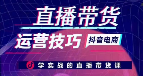 直播带货运营技巧,学实战的直播带货课-则成副业项目资源站