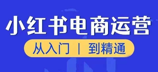 小红书电商运营课,从入门到精通,带你抓住又一个赚钱风口-则成副业项目资源站
