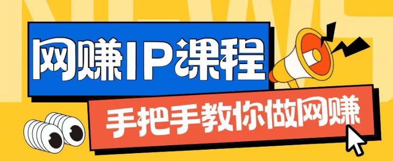 ip合伙人打造1.0,从0到1教你做网创,实现月入过万【揭秘】-则成副业项目资源站