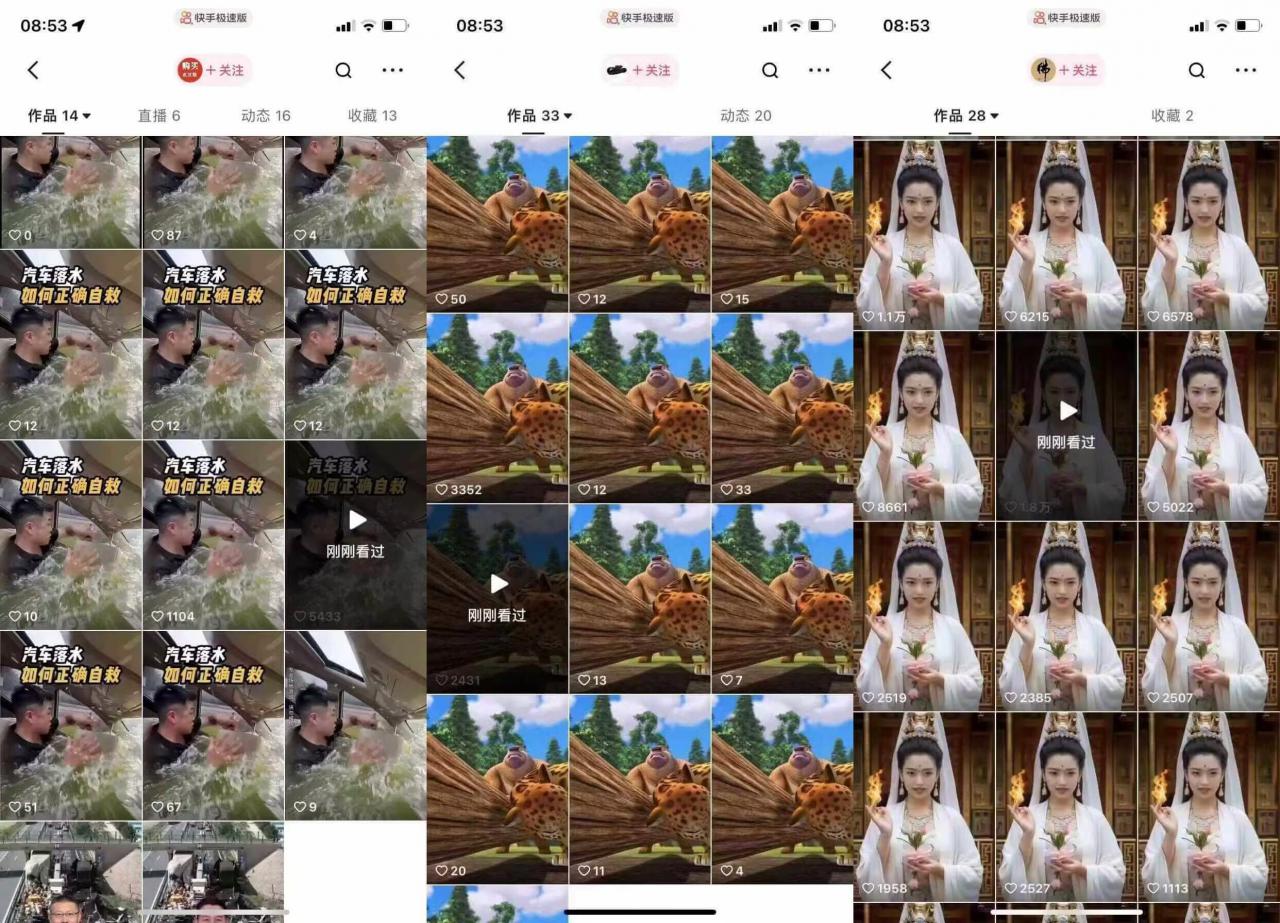 狗熊岭快手连怼技术，好物，涨粉都可以连怼-则成副业项目资源站