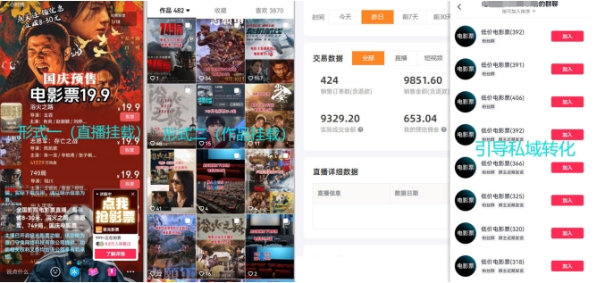 电影票小程序挂载_蹭新电影热度+后续流量延伸【揭秘】-则成副业项目资源站