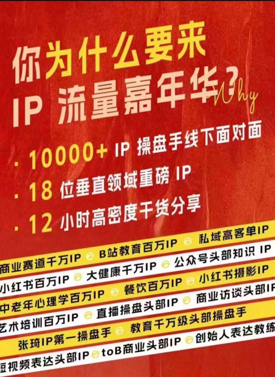 群响IP流量嘉年华,现场视频+IP江湖2024典藏版PPT-则成副业项目资源站