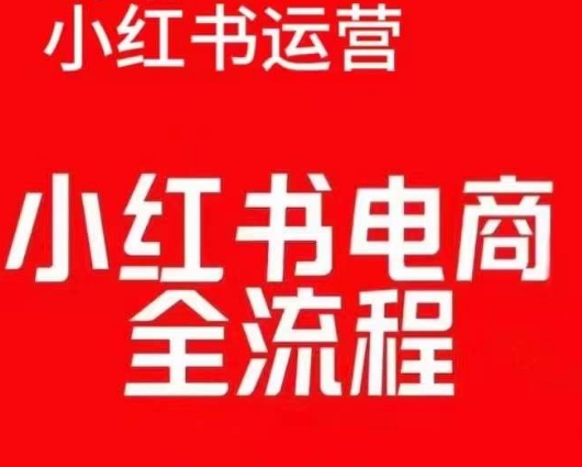 红薯电商实操课,小红书电商全流程-则成副业项目资源站