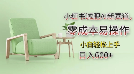 小红书减肥AI新赛道,零成本易操作,日入多张,小白轻松上手【揭秘】-则成副业项目资源站