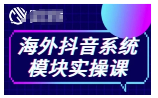 海外抖音Tiktok系统模块实操课,TK短视频带货,TK直播带货,TK小店端实操等-则成副业项目资源站