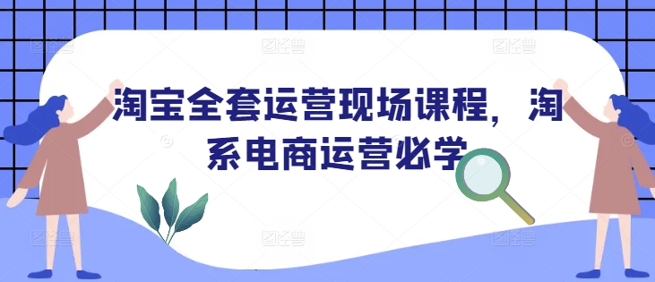 淘宝全套运营现场课程,淘系电商运营必学-则成副业项目资源站