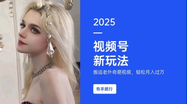 搬运老外奇葩视频,撸视频号分成计划收益,每天只需一小时,新手小白轻松月入过W-则成副业项目资源站