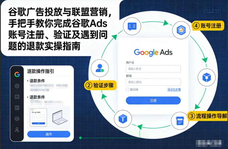 谷歌广告投放与联盟营销，手把手教你完成谷歌Ads账号注册、验证及遇到问题的退款实操指南-则成副业项目资源站