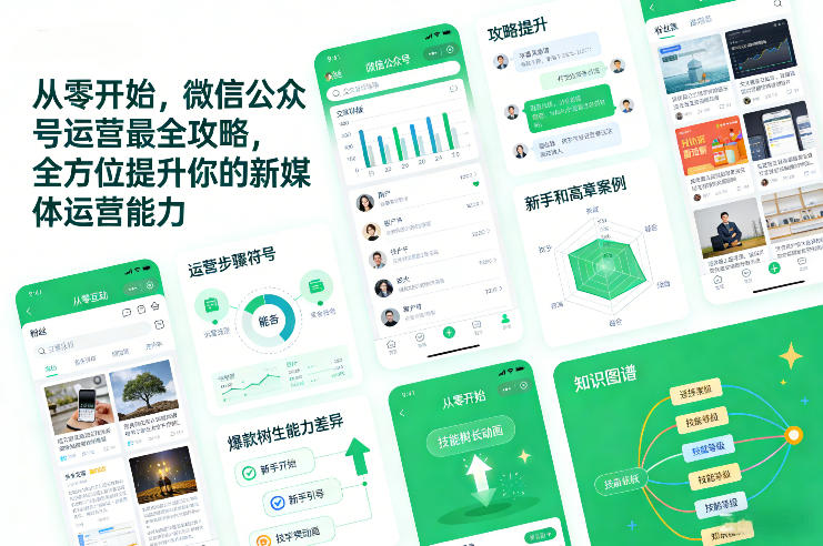 从零开始，微信公众号运营最全攻略，全方位提升你的新媒体运营能力-则成副业项目资源站