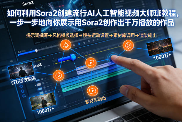 如何利用Sora2创建流行AI人工智能视频大师班，一步一步地向你展示用Sora2创作出千万播放的作品-则成副业项目资源站