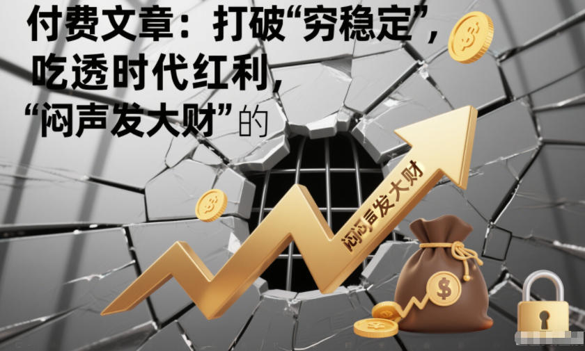付费文章：打破“穷稳定”，吃透时代红利，“闷声发大财”的终极真谛-则成副业项目资源站