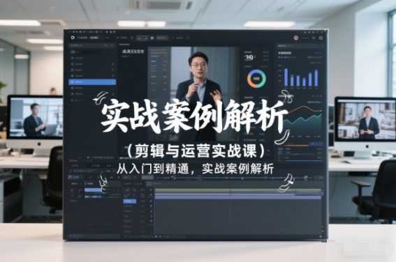 剪辑与运营实战课，从入门到精通，实战案例解析（更新2026）-则成副业项目资源站