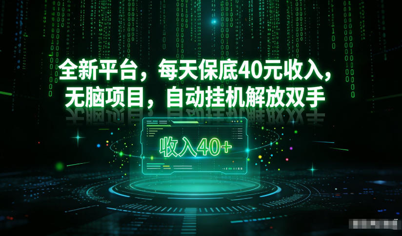 最新看广平台，每天保底30-4米，无脑项目，自动挂G解放双手【揭秘】-则成副业项目资源站