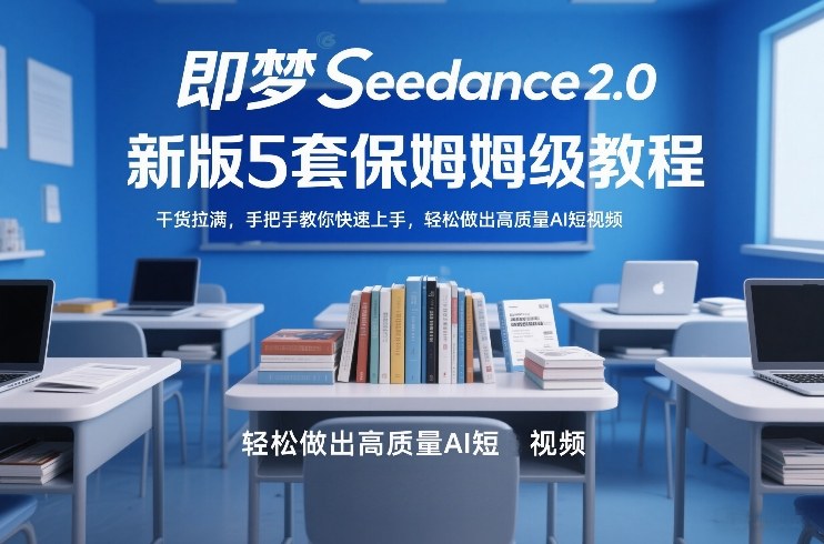 即梦Seedance2.0新版5套保姆级教程，干货拉满，手把手教你快速上手，轻松做出高质量AI短视频-则成副业项目资源站