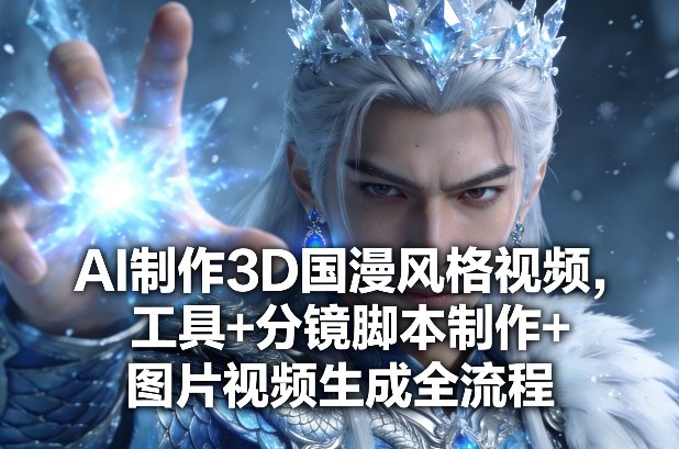 AI制作3D国漫风格视频，工具+分镜脚本制作+图片视频生成全流程-则成副业项目资源站