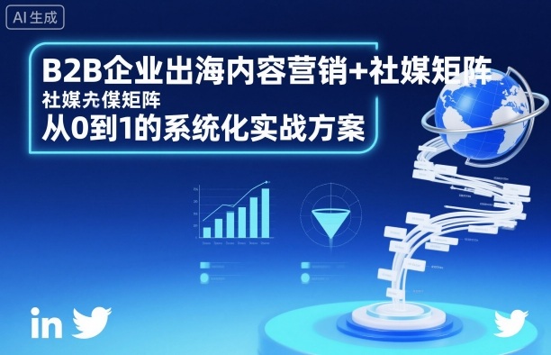 B2B企业出海内容营销+社媒矩阵，从0到1的系统化实战方案-则成副业项目资源站