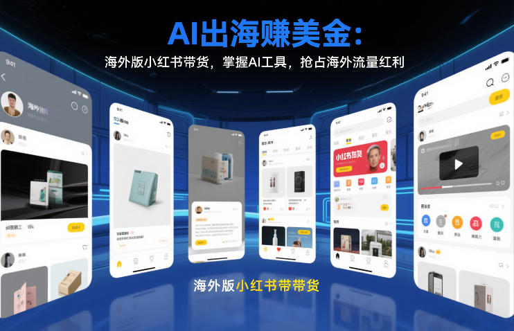 AI出海賺美金：海外版小红书带货，掌握AI工具，抢占海外流量红利（更新2026）-则成副业项目资源站