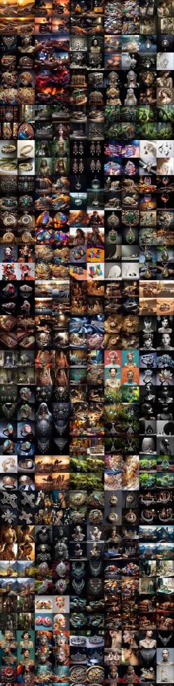 460+专业Midjourney珠宝摄影AI提示词戒指，项链-耳环-手链-宝石等，立即开始创作珠宝艺术-则成副业项目资源站