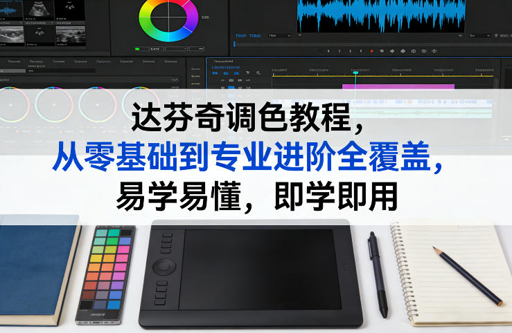 达芬奇调色教程，从零基础到专业进阶全覆盖，易学易懂，即学即用-则成副业项目资源站
