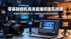 零基础相机高清直播间搭建实战课，小白也能轻松上手，快速搭建出高清专业的直播间-则成副业项目资源站