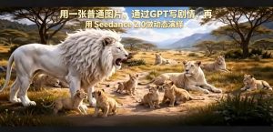 用一张普通图片，通过GPT写剧情，再用Seedance 2.0做动态演绎，居然能生成迪士尼风格搞笑动画-则成副业项目资源站