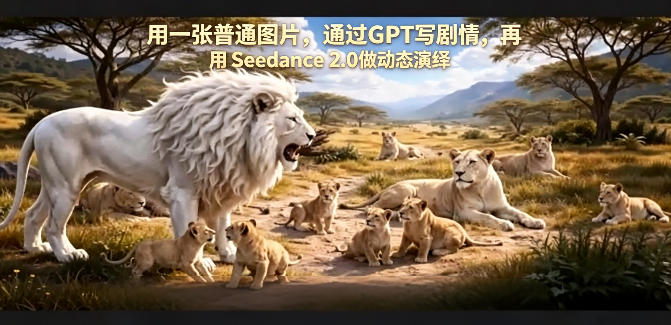 用一张普通图片，通过GPT写剧情，再用Seedance 2.0做动态演绎，居然能生成迪士尼风格搞笑动画-则成副业项目资源站