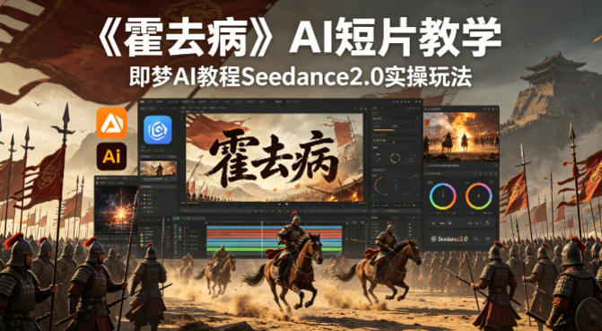 《霍去病》AI短片教学，即梦AI教程Seedance2.0实操玩法-则成副业项目资源站