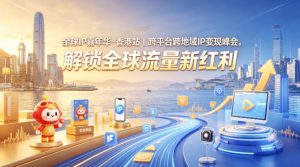 全球IP嘉年华·香港站｜跨平台跨地域IP变现峰会，解锁全球流量新红利-则成副业项目资源站