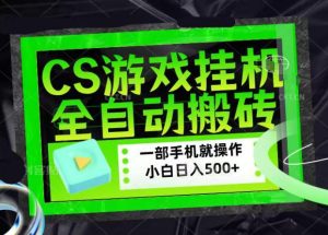 CSGO游戏挂G捡漏搬砖，超稳定的项目，带领1000+小白实现日入500+，数据可视频验证【揭秘】-则成副业项目资源站