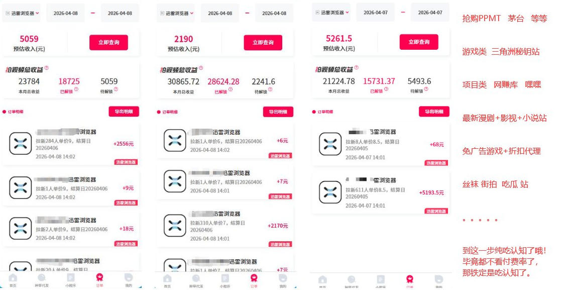 迅雷浏览器项目2.0_拆个大佬周1W的打法-则成副业项目资源站