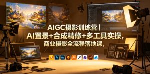 AIGC摄影训练营｜AI置景+合成精修+多工具实操，商业摄影全流程落地课-则成副业项目资源站