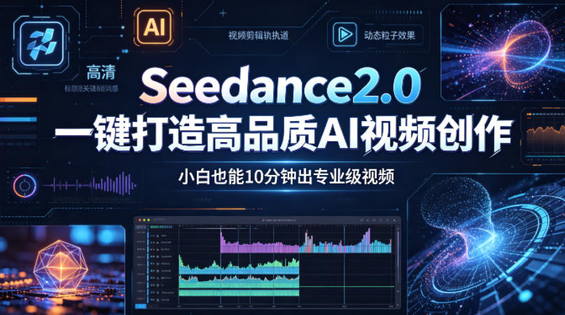 Seedance2.0一键打造高品质AI视频创作，小白也能10分钟出专业级视频-则成副业项目资源站