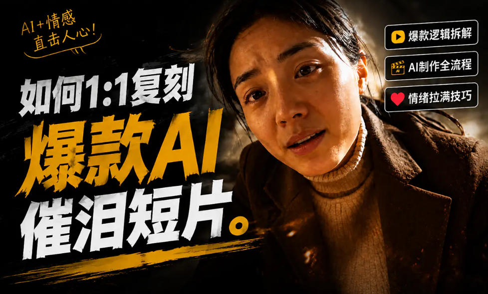 豆包+Gemini生成真人AI短剧-拆解复刻百万爆款第一人称短片，一站式讲透爆款复刻全流程-则成副业项目资源站