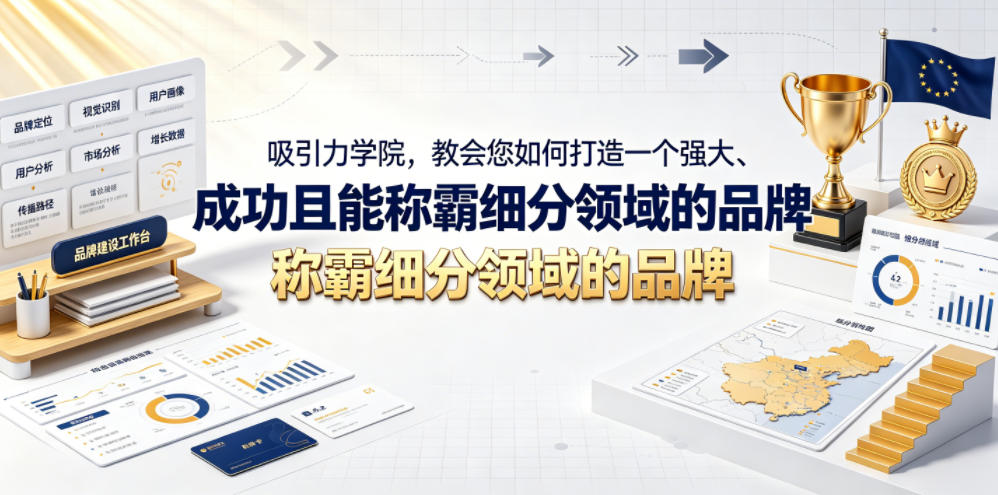 吸引力学院，教会您如何打造一个强大、成功且能称霸细分领域的品牌！【原创双语字幕】-则成副业项目资源站