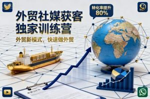 外贸社媒获客独家训练营，外贸新模式，快速做外贸（更新26年6月）-则成副业项目资源站
