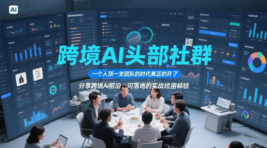 跨境AI头部社群，一个人顶一支团队的时代真正的开始了，分享跨境AI前沿，可落地的实战经验（更新6月29日）-则成副业项目资源站