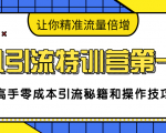 卓凡引流特训营第一期:高手零成本引流秘籍和操作技巧,让你精准流量倍增-则成副业项目资源站
