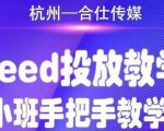 合仕传媒Feed投放教学,手把手教学,开车烧钱必须自己会-则成副业项目资源站