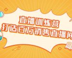 直播训练营:打造百万销售直播间 教会你如何直播带货,抓住直播大风口-则成副业项目资源站