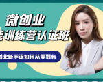 微创业全能训练营认证班课程，从理论知识与实际案例手把手指导创业新手如何从零到有-则成副业项目资源站