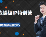 超级IP特训营:表演表达、高效输出优质短视频运营技巧,价值999元-则成副业项目资源站